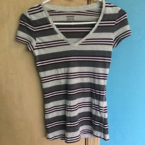 Basic Striped Tee. Size: Small